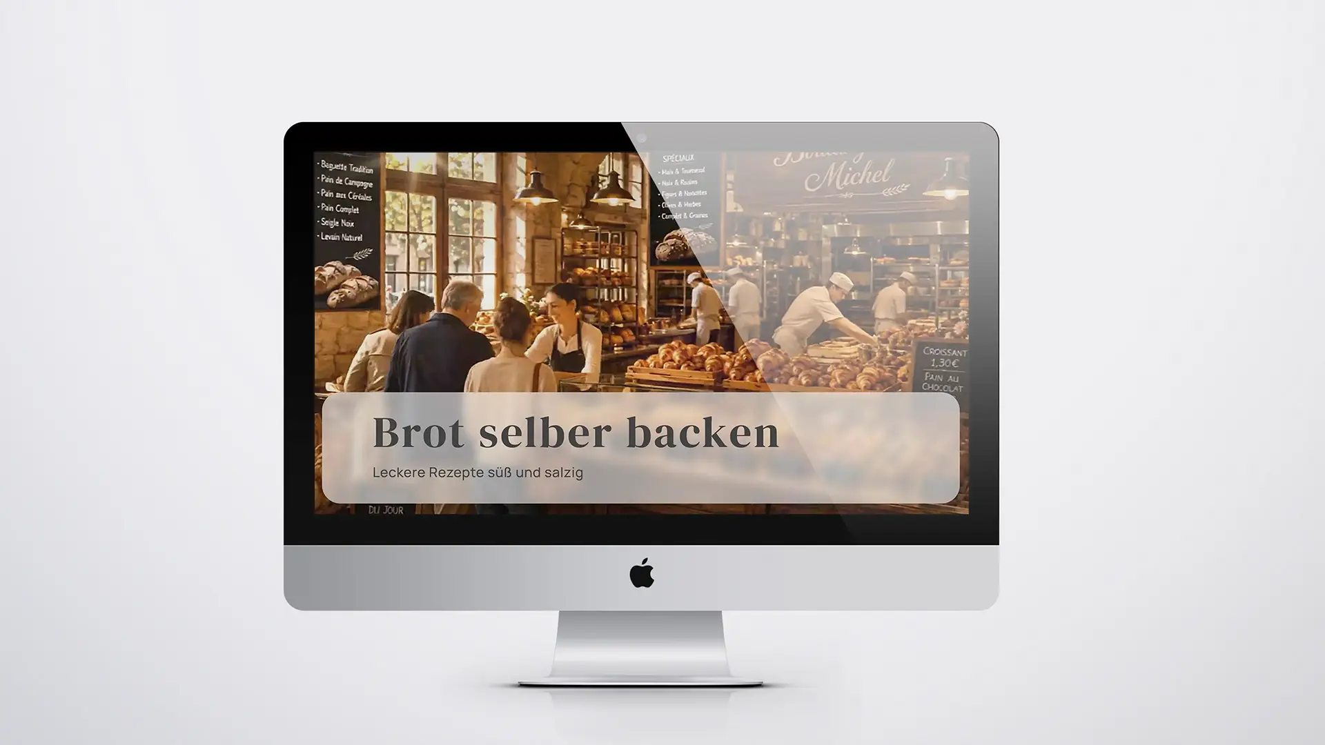 Website Backbar – individuell gestaltete Rezept- und Bäckerei-Website