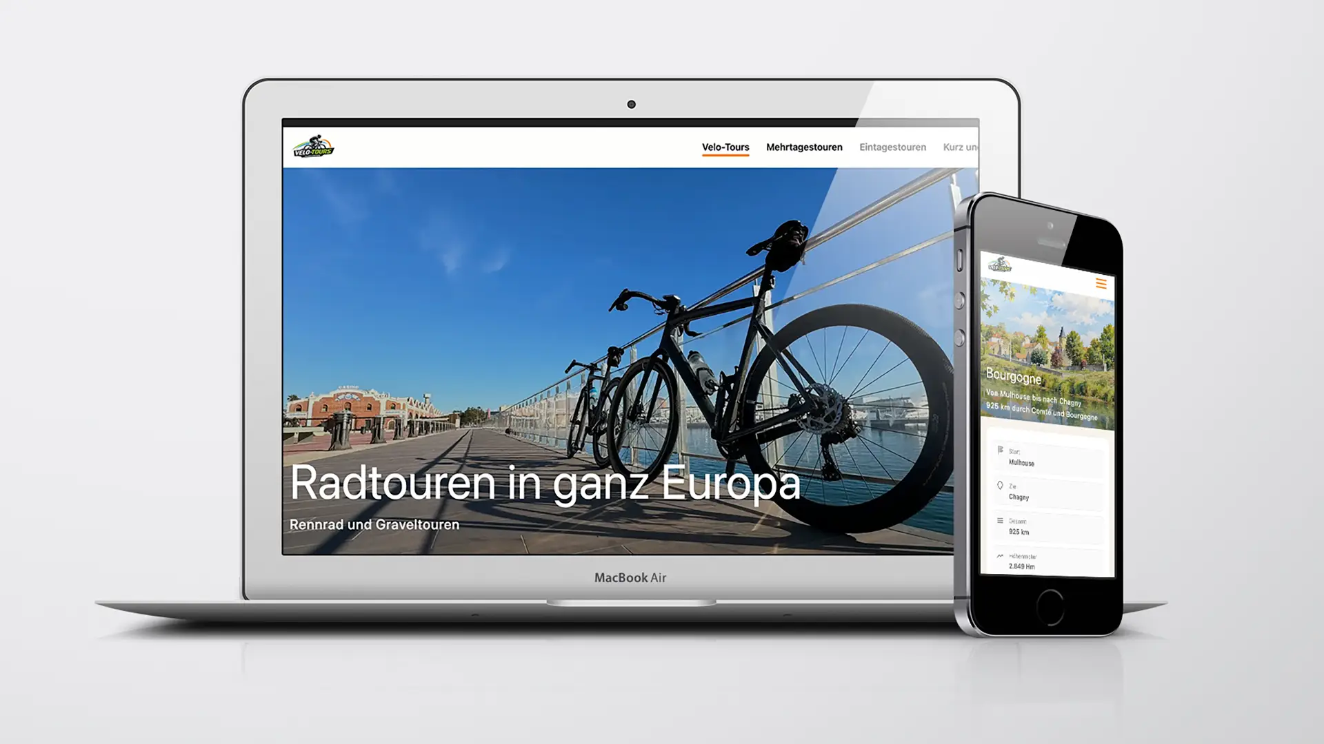 Website Velo-Tours – Reiseberichte und Fahrradtouren