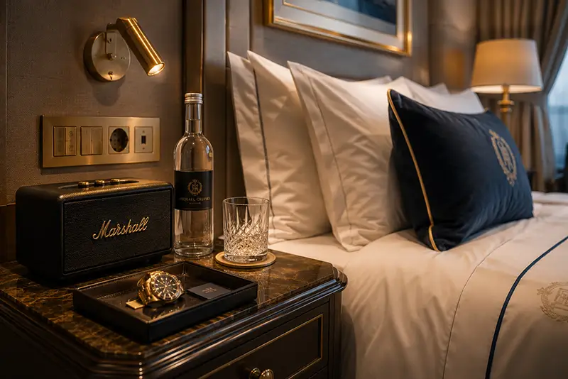 Luxuriöses Badezimmer der Balkonsuite